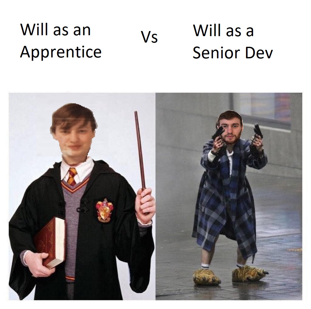 Will as an apprentice looks like young Harry Potter